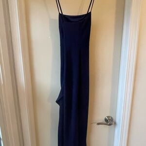 Elegant Navy Blue Women's Dress